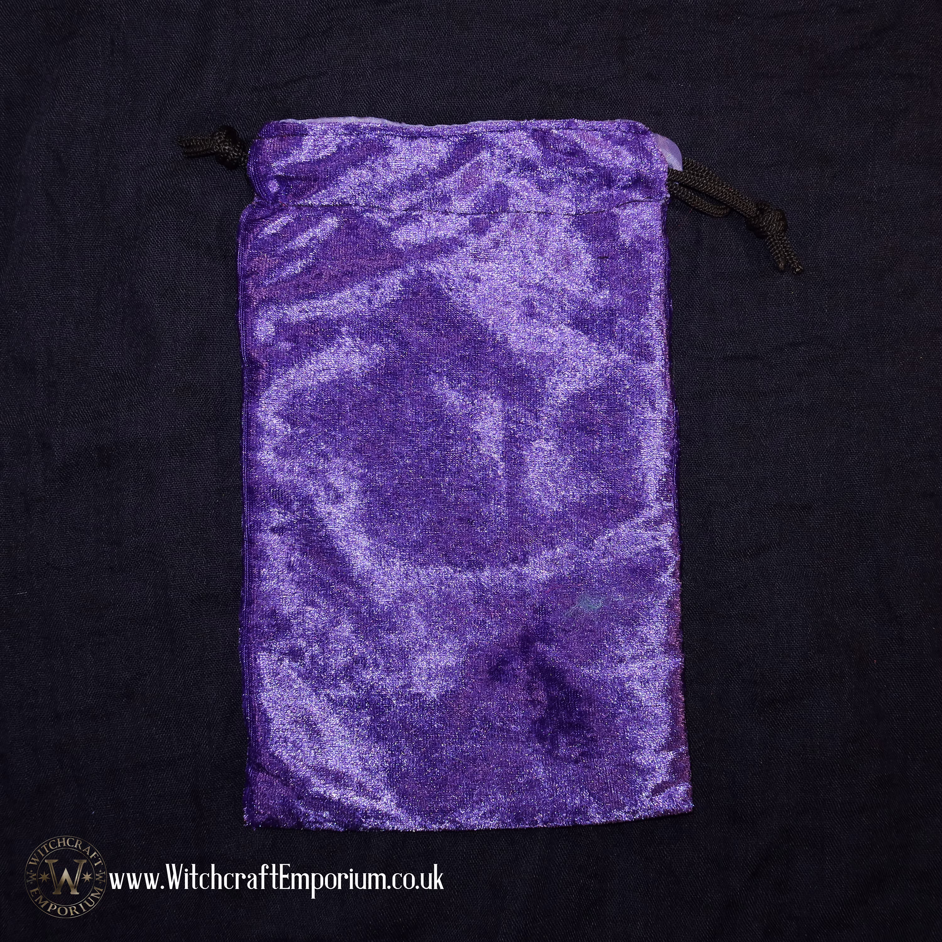 Vegan Velvet Purple Tarot Pouch Altar Cloth Divination Ritual Magic Magick Wicca Wiccan Supplies Pagan