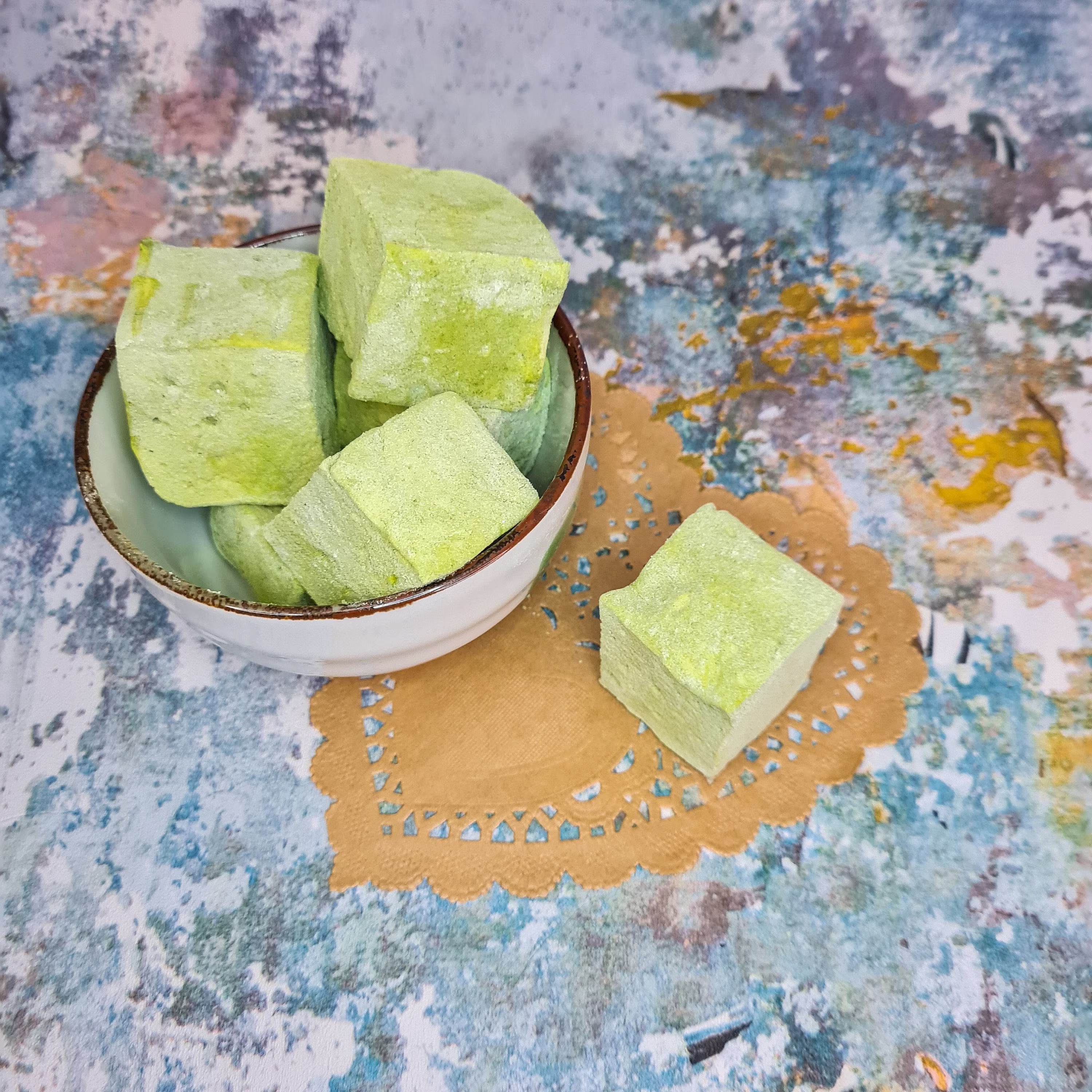 Matcha Gourmet Marshmallows, Halal Small Gift For Lover, Foodie