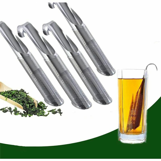 Naxunnn - Stainless Steel Tea Diffuser, Hanging Cup Type Tea Making Tool Tea Leak for Loose Tea, Rose, Coffee, Spices, Long Handled Tea Filter Pipe