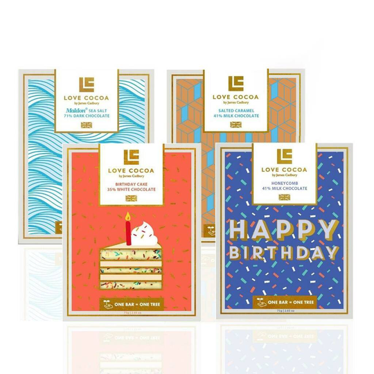 'Happy Birthday' Love Cocoa Chocolate Letterbox Bundle