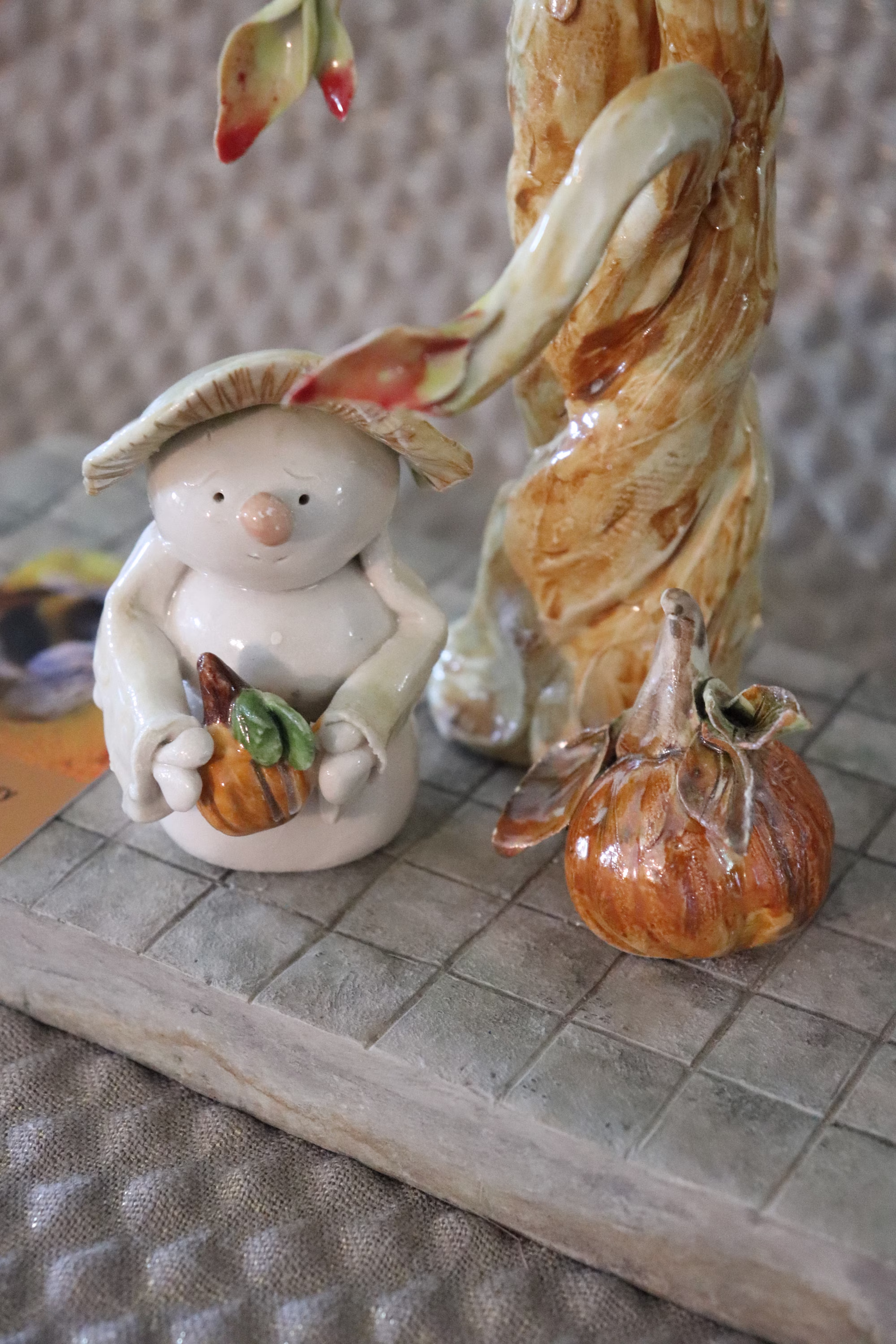 Hand Made Clay Snowman, Mini Porcelain Snowmen, Seasonal Handmade Snowmen, Collectible Fine Art Snowman, Snowman Gift