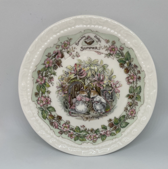Jill Barklem Brambly Hedge Four Seasons Summer Miniature Plate Royal Doulton