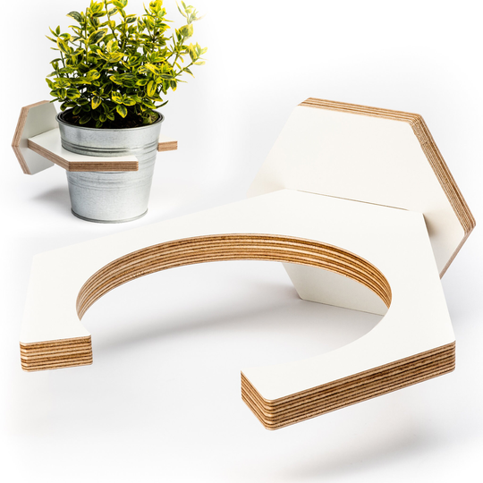 4.7 Inch Flower Plant Pot Holder Ring | Wall Mounted Shelf Indoor Planter Hanger Display & Organize Your Plants With Style