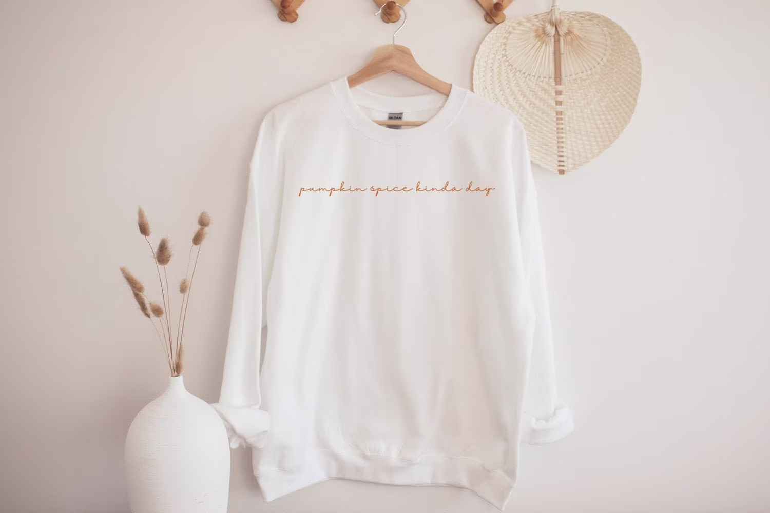 Pumpkin Spice Sweatshirt Minimalist Fall Season Crewneck Basic Autumn Pullover Trendy Halloween Sweater Womens Psl Hoodie Thanksgiving Gift