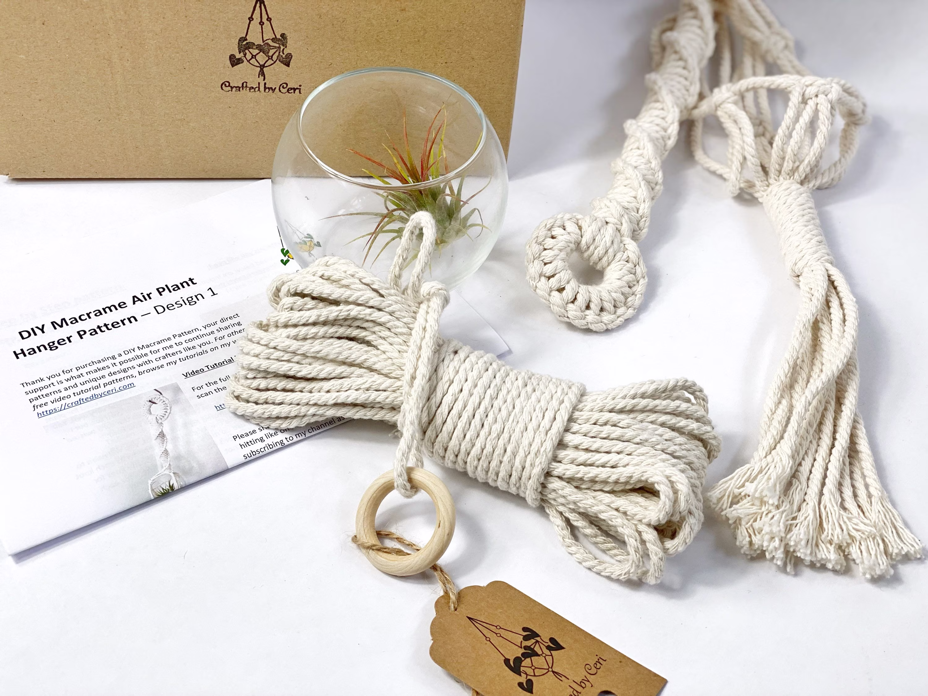 Complete Plant Hanger //Diy Kit - Air Included/Mothers Day Gift