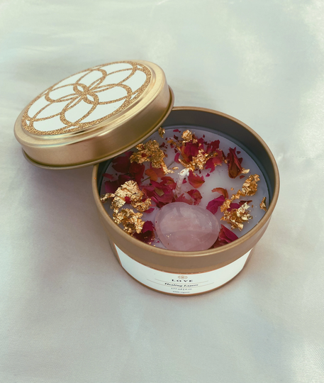 Love Beeswax Herb Candle