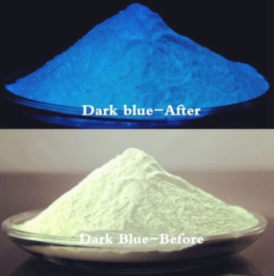 Luminous Dark Blue Glow in Pigment Mica Powder, Paint , Nail Art Crafts