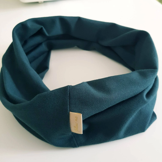 Organic Cotton Headwrap, Cotton Wide Yoga Headband, Head Scarves, Elastic Boho , Turban , Stretchy Scarf, Workout, Jogging, Tuba
