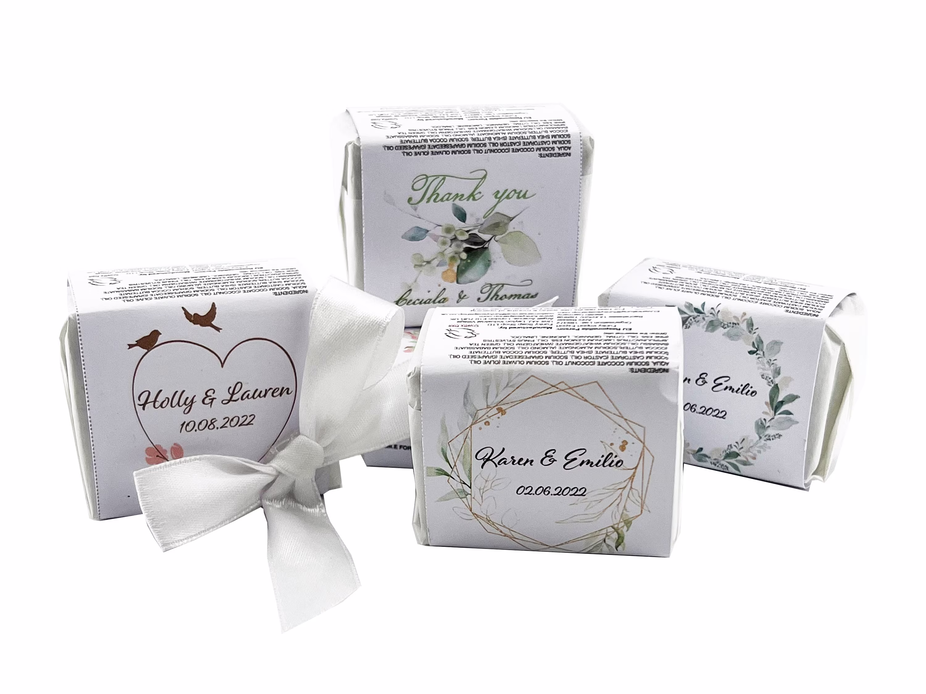 Mini Soap Bars Personalised Wedding Favours, 30G