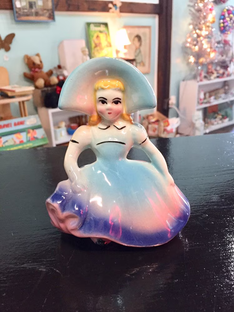 Vintage Dutch Lady Planter