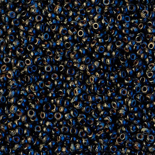Miyuki Seed Beads 11/0 Picasso Opaque Smoky Black , 4511-New