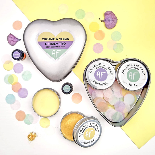 Personalised Vegan And Organic Lip Balm Gift Set Trio