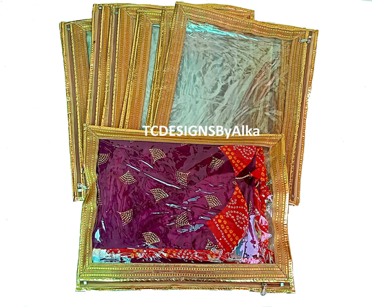 Transparent Sari Bags - Saree Storage Bag Dress Keeping Plastic Cloth Organizer Case Wedding Supply Express Shipping