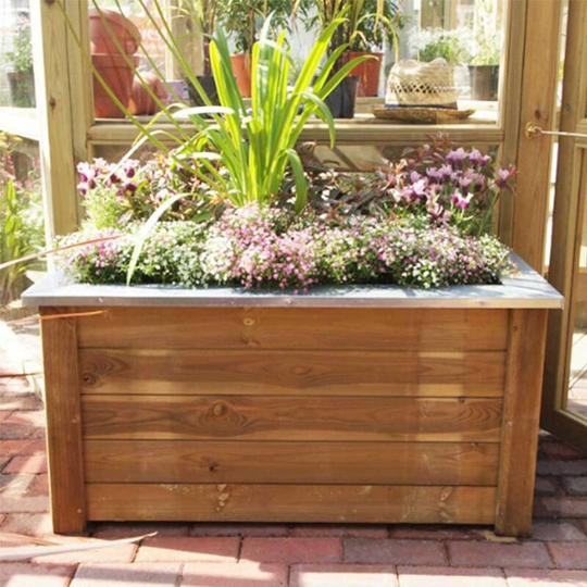 Cambridge Trough Planter Garden, Patio, Wooden Growing Bed 100 x 50