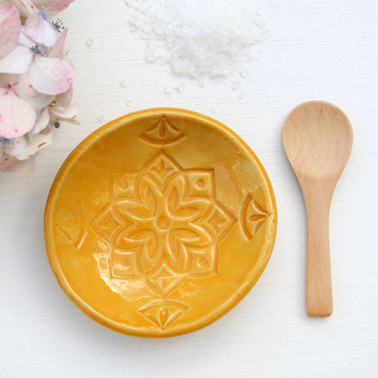 Moroccan Style Mustard Salt Dish