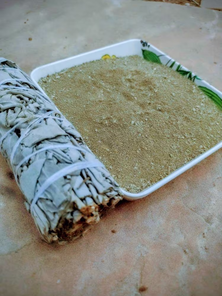 Sage Powder. White Sage Incense. Powder
