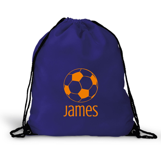 Personalised Football Gym Bag, Pe Bag, For School - Choose Colour, Add Name