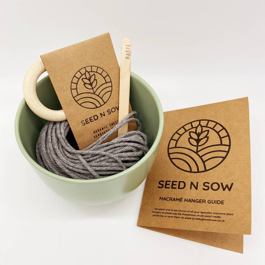 Make Your Own Macrame Plant Hanger Seed Kit