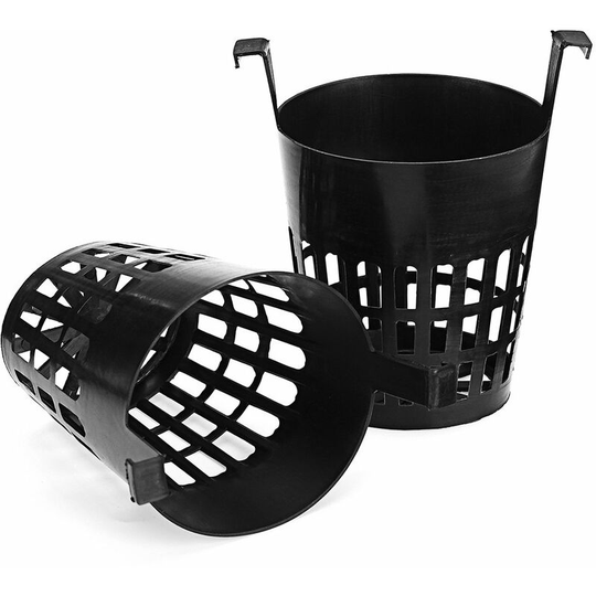 10 Pieces Hooked Mesh Planter Mesh Basket Hydroponic Aeroponic Flower Container Plant Planter Cup Planter Basket