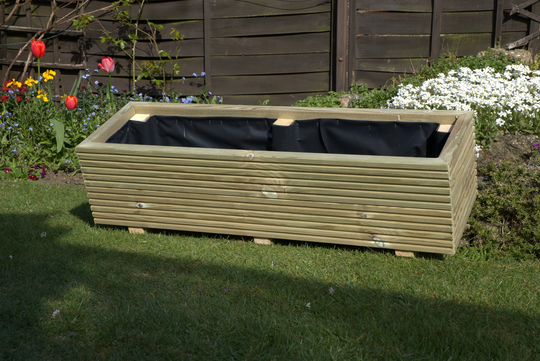 Rectangle Decking Planter 2 High Wooden/Garden Pot