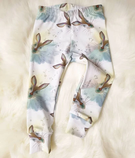 Bunny Baby Leggings - Toddler Organic Pants Rabbit Soft Gift Easter Clothes