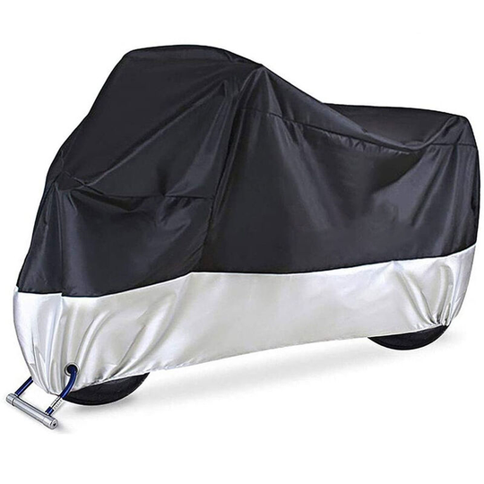 Asupermall - Universal Motorcycle Cover All Season 210D Oxford Waterproof Motorbike Covers with Lock Holes Replacement for Honda Suzuki Kawasaki