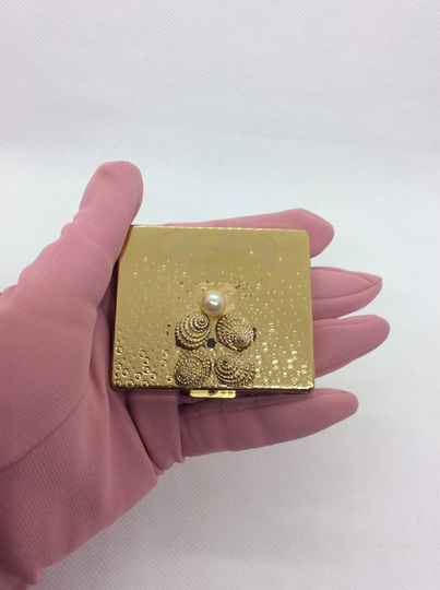 Vintage Paul Flato Shell Powder Compact