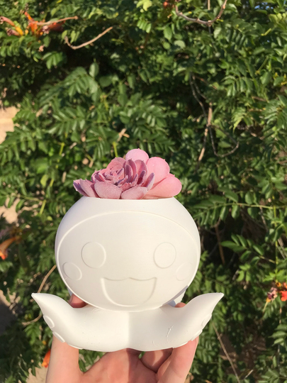 Octopus/Gaming Succulent Planter | Office Decor Home Modern 3D Printed With Drainage Indoor