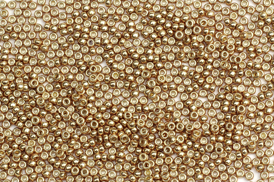 Size 15/0 Metallic Dark Gold Miyuki Seed Beads, 5G Beads For Jewellery Making, Embroidery, Bead Weaving