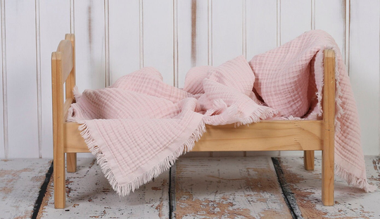 Personalized Baby Blanket, Powder Pink Blanket With Name, Monogram Floral Girl