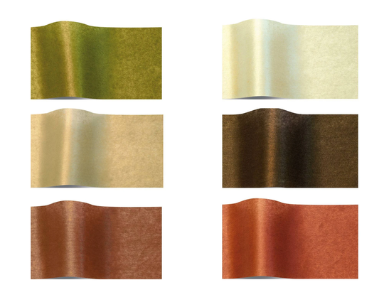 Shredastic Luxury Pearlesense Tissue Paper Sheets Listing 1 Of 2 Brown, Green, Earthy Giftwrap 50×75cm