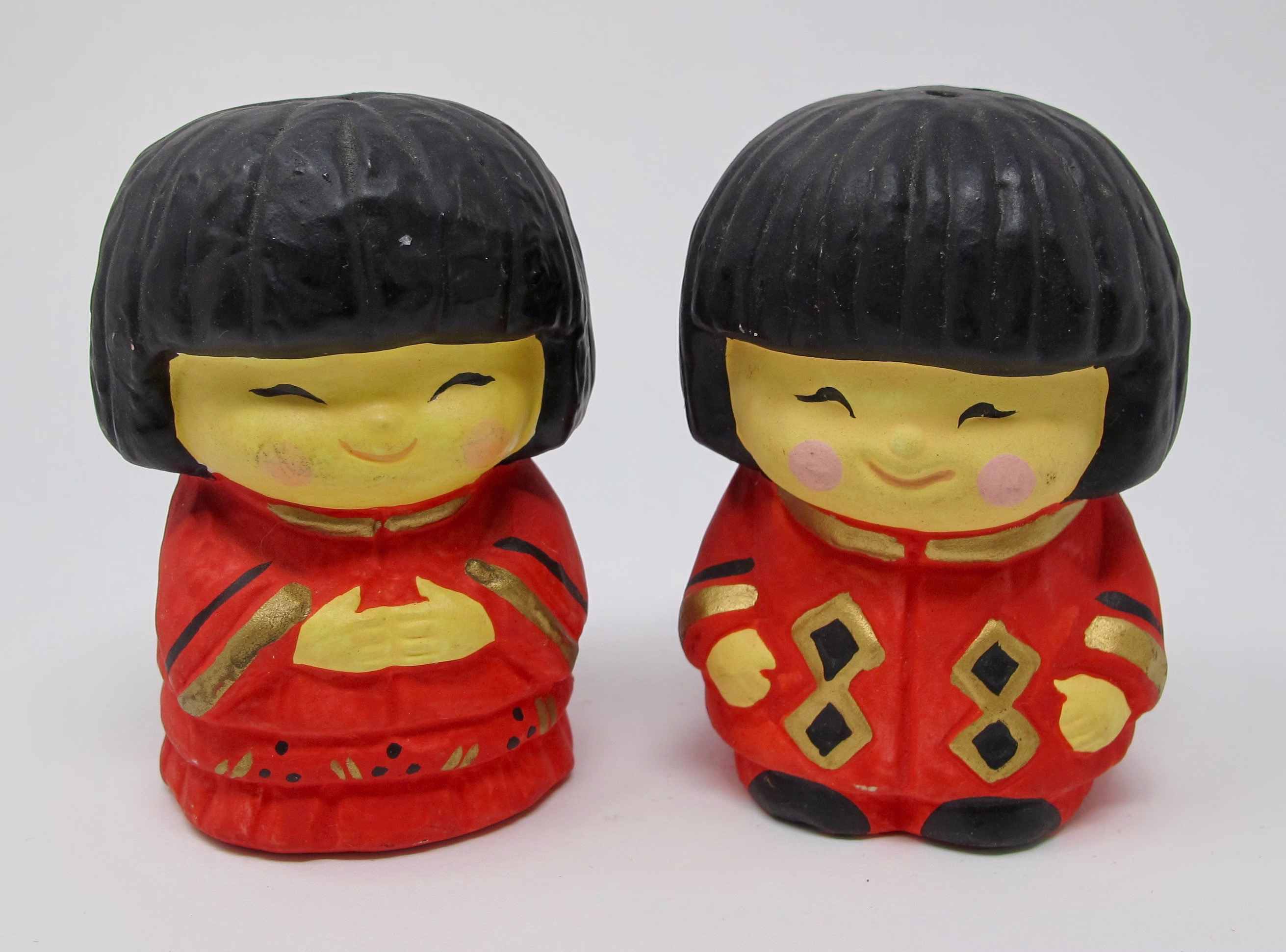 Japanese Kokeshi Doll Salt & Pepper Shakers