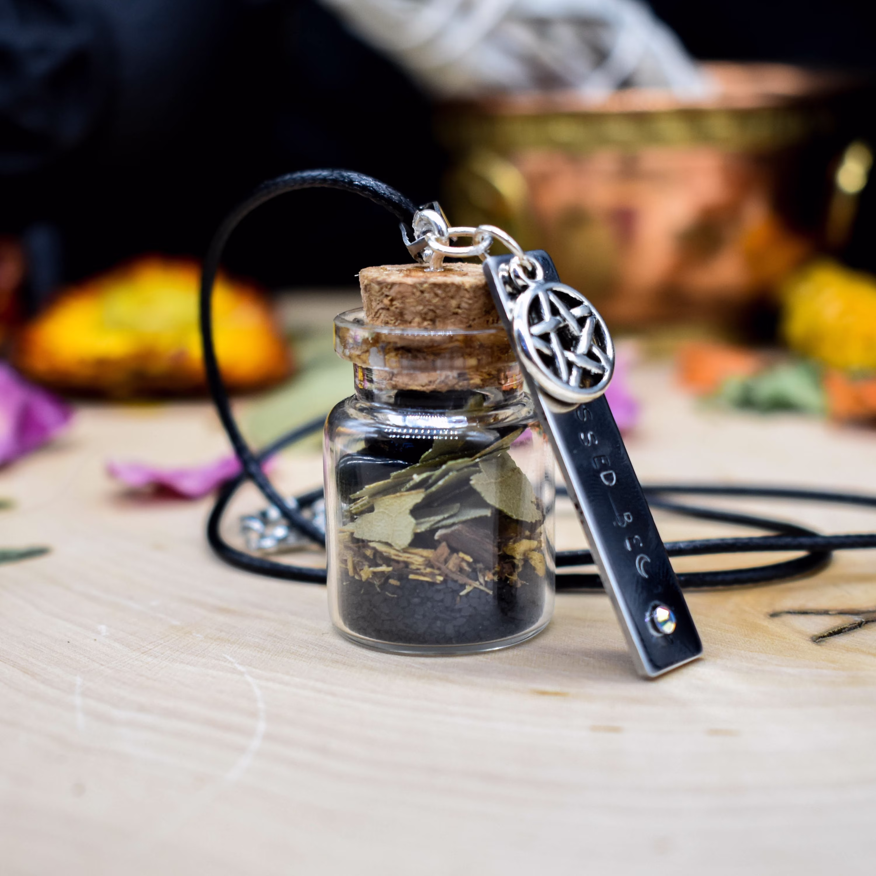 Binding Spell Bottle Pendant Altar Piece