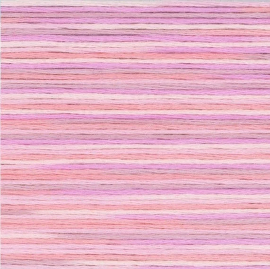 Cosmo Seasons Variegated Pink #5001 Embroidery Floss - Lecien 5000 Series