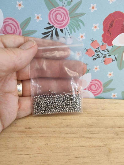Super Tiny Stainless Steel Seed Beads, 2mm Silver Coloured Spacer Beads. 500Pcs | 0.8mm Hole