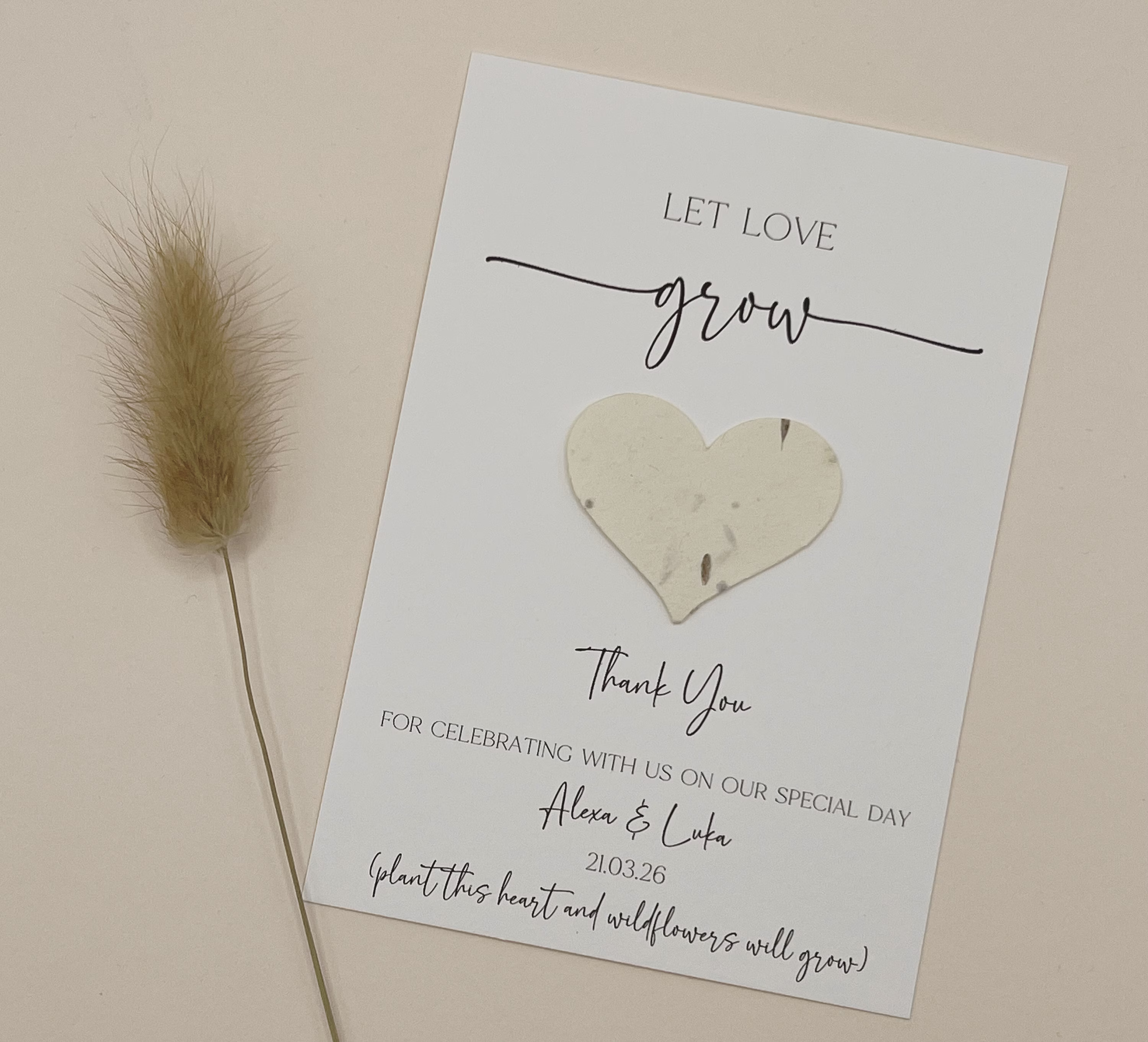 Flower Seed Wedding Favours, Let Love Grow, Favour, Eco