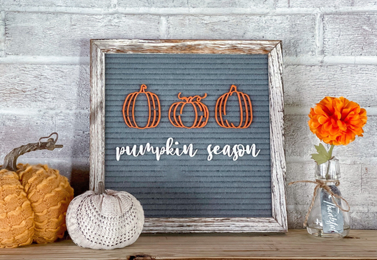 Pumpkin Season Letter Board Icons - Fall