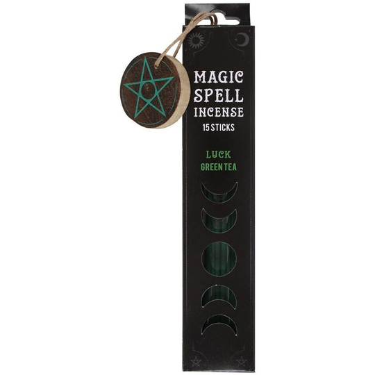 Something Different - Magic Spell Luck Green Tea Incense Sticks (Pack of 15) (One Size) (Green/Brown/Black) - Green/Brown/Black