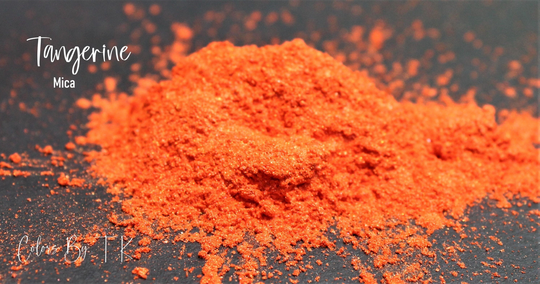Tangerine Orange Mica Pigment Powder Vegan For Resin, Nail Polish, Make Up, Slime, Freshies, Candle Making, Soap Making