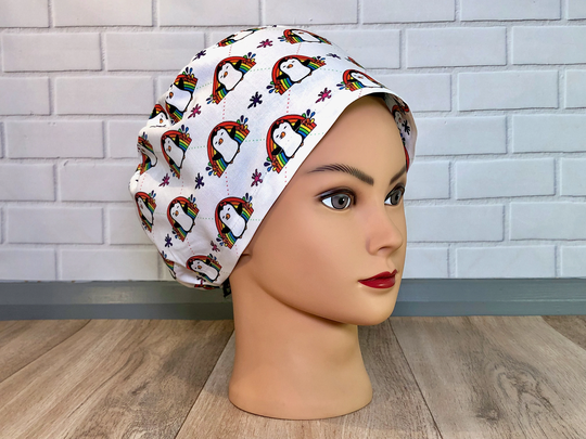 Penguins & Rainbows Scrub Cap
