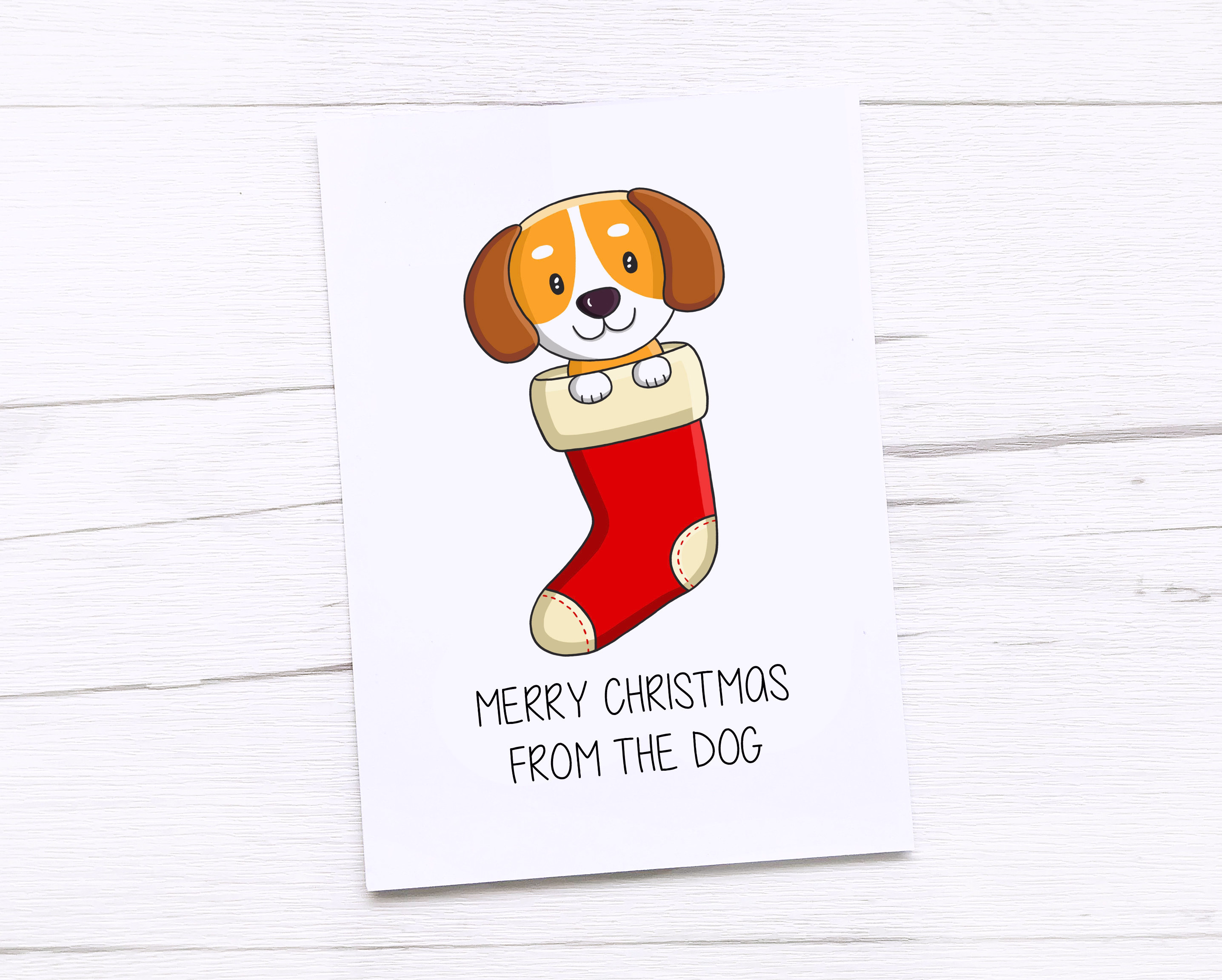 Happy Christmas Card | Merry From The Dog