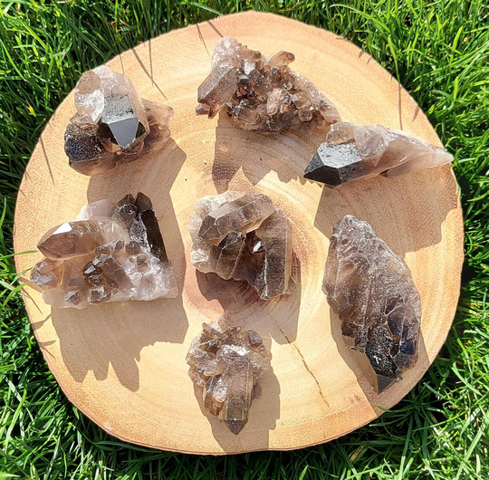Smoky Quartz Cluster 60-70mm, Raw Quartz, Cluster, Crystal A' Grade, Geode