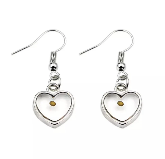 Mustard Seed Earrings, Strength Gift, Faith As Small A Jewelry, Christian Dangling Cancer Survivor Gift