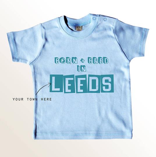 Organic 'Born And Bred' Baby T Shirt