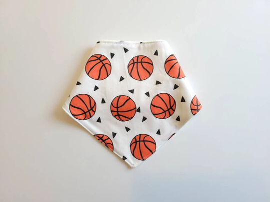 Basketball Bandana Bibs, Organic Modern Baby Bib, Kids Drool & Toddler Bibs