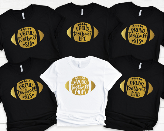 Proud Football Family Shirt, Mom Dad, Game Day Season Tee, Women's Shirt