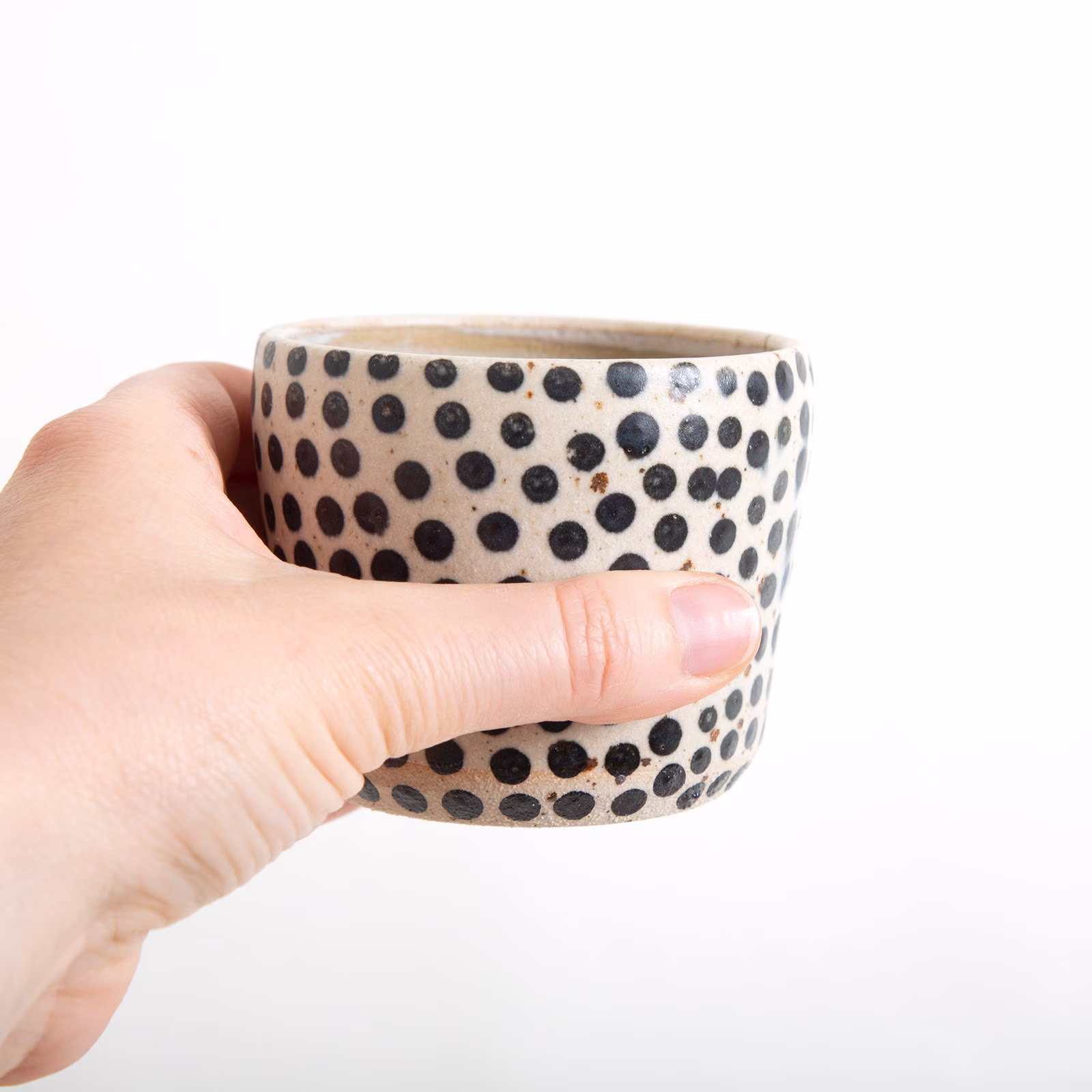 Custom Order Ceramic Tumblers, Pottery Gift, Handmade Coffee Gift For Her, Black White Planters, Farmhouse Style Cups