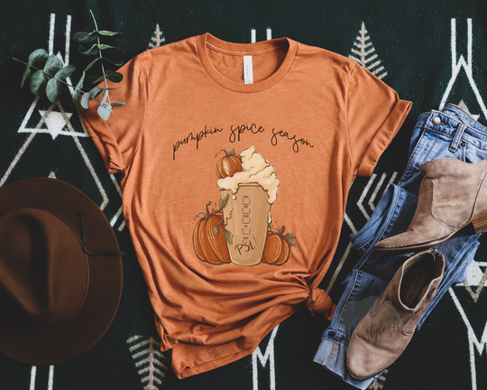 Pumpkin Spice Season Unisex Shirt, Fall Tee