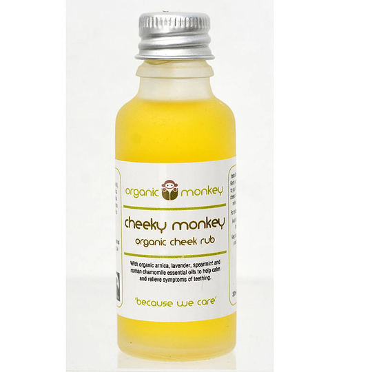 'Cheeky Monkey' Organic Cheek Rub Oil For Teething