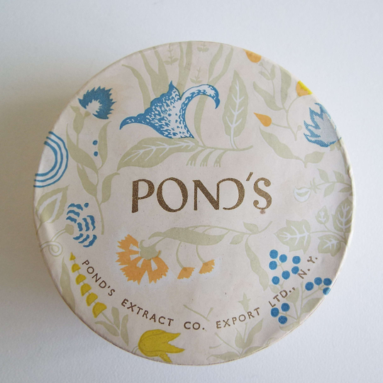 Vintage 1940's Pond's Dreamflower Powder Box Camellia Face Unopened Art Deco Cosmetics Skin Care Vanity New York Melbourne